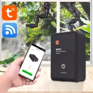 Smart Reptile Fogger Misting System WiFi Intelligent Spray Humidifier Works with Tuya App Remote Control for Terrarium