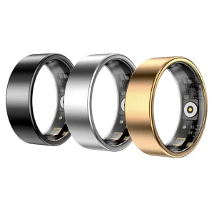 Smart Ring Metal Sporty Health Tracker Ring Heart Rate Blood Oxygen Sleep Exercise Monitoring Fashionable Four Seasons Accessory