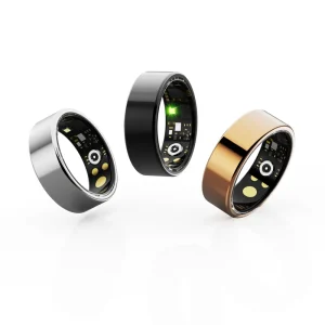 Smart Ring Waterproof Fitness Tracker Android Men Women Sleep Monitoring App Control 24/7 Tracking Health Ring