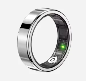 Smart Ring, White, Scratch-Resistant and Waterproof, NFC Payment, Health Monitor, Women’s Fashion Accessory