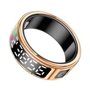 Smart Ring with Display Screen, Time Display, Camera Control, IP68 Waterproof, Heart Rate and Sleep Monitoring
