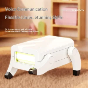 Smart Robotic Dog Voice-Interactive Companion Robot Desktop Electronic Pup Cute Pet AI-Powered Conversation Rechargeable