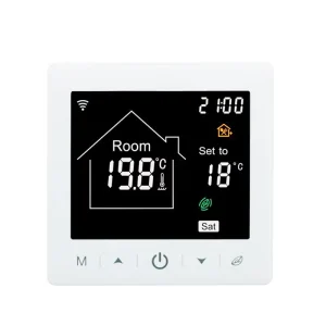 Smart Room Digital Touch Screen Thermostat for Air Conditioner Tuya App WiFi Wireless Room Smart Thermostat