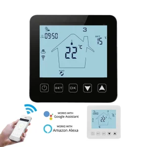 Smart Room Programmable Automatic Underfloor WiFi Floor Heating Thermostat Remote Control APP Smart Life Central Control