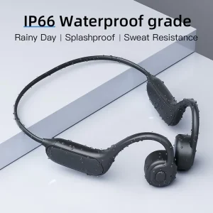 Smart Running IP66 Waterproof AI Bone Conduction Open Ear Sports Headset with BLE Wireless Audio