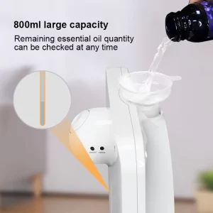 Smart Scent Diffuser 800ml Waterless Electric Commercial Aromatherapy Air Humidifier App Controlled 30dB Quiet Household