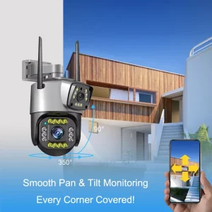 Smart Security Camera Built-in Microphone Speaker Wireless IP Camera CMOS Memory Card Cloud Monitoring Warehouse Surveillance