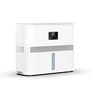 Smart Sensor 5 L Electric Evaporative Humidifier With Large 500 Ml/h Output Ionizer and Humidity Detection-for Home or Office