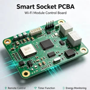 Smart Socket Wi-Fi Module V1.0 PCBA Board with OS Remote Control Timer Energy Monitoring for Smart Home