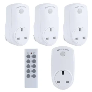 Smart Socket Wireless Power Switch Remote Control Socket RF433 UK Plug