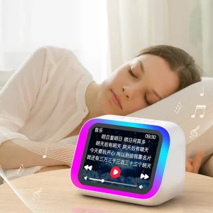 Smart Speaker RGB Lights Music Player Alarm Clock APP Control for 5.2 5-10W Output Power Home Bedroom Living Room