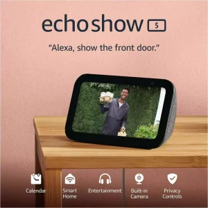 Smart Speaker with Screen Voice Assistant Smart Home Control Video Calling Built-in Camera & Privacy Controls