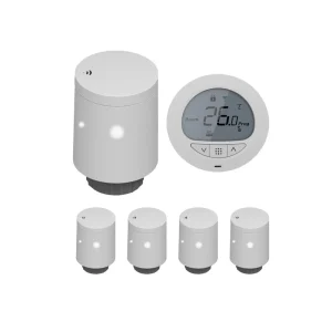 Smart Stater Kit Thermostat TRV Radiator Valves Wireless Control Boiler Hot Water Control Gateway Alexa Google Assistant