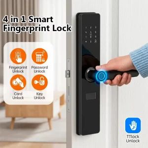 Smart TTLcok Intelligent Door Gate Lock Universal Home Hotel Security Electronic App Control Fingerprint/Password/Key/Card