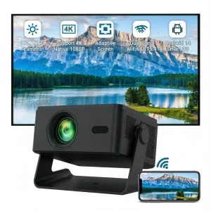 Smart TV Projector 720P FHD 4K Android 14 Movie Portable Outdoor Short Throw Mini Beamer 180ANSI Gaming Interactive Projector