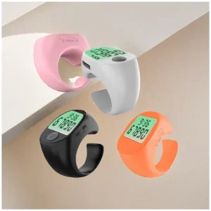Smart Tasbih Counter Zikr Rings Smart Tasbeeh Electronic Digital 5CH Accurate Count Tracking Rings Finger for Reminder Home