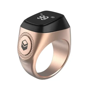 Smart Tasbih Zikr Ring, 18mm 20mm 22mm Muslim Digital Azan Alarm Clock, Tasbih Counter Smart Ring
