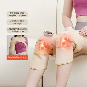 Smart Thermal Leg Joint Heated Pad Brace Rechargeable Vibration Machine Heat Pain Relief Electric Knee Massager