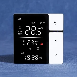 Smart Thermostat For Electric Floor Heating Tuya App Wifi Programmable LCD Screen Display Thermostat With Press Buttons