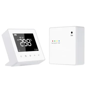 Smart Thermostat Programmable Wi Fi Energy Efficient Wall Mounted LED Display Google Home Compatible Smart Life Thermostat