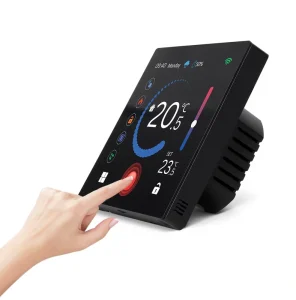 Smart Thermostat Touchscreen Digital Programmable WiFi Temperature Controller Color Display With Voice Command 16A for Home