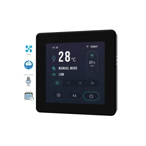 Smart Thermostat WIFI FCU Fan Coil Thermostat Flexible PVC Touch Screen Energy Saving for Hospital Dining Application