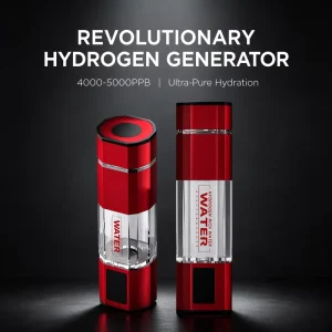 Smart Touch Control Hydrogen Water Bottle Glass Portable Molecular H2 Generator for Family Daily Hydration