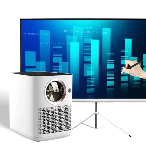 Smart Touch Interactive Pocketable Beamer 4K Android 9 1080P 300ANSI LCD Projector Built in 10W Speakers WiFi6 Business Office
