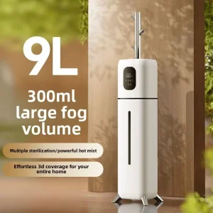 Smart Touch Mute Floor type Aromatherapy Humidifier with Constant Humidity 9L Capacity AC Powered for Household Use