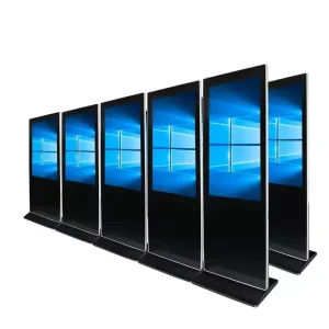 Smart Touch Screen LCD Digital Signage Display Advertising Equipment Video Player SDK Function Floor Stand for Hanging Videos