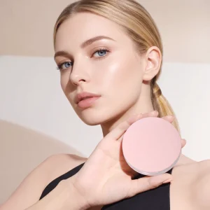 Smart Touch Screen Magnifying Cosmetic Portable Pocket Mirror Pink Compact Mirror