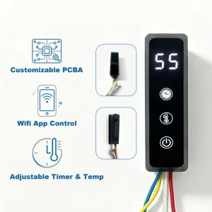 Smart Towel Rail Thermostat Tuya App Remote Control 25-32mm Tube for Heated Towel Rack