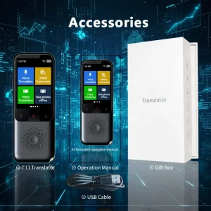 Smart Translator 138+ Languages OLED Portable Mini Wi-Fi Offline Real-Time Voice Translation Qwerty
