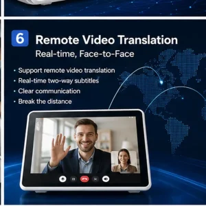 10.1 Inch Dual Touch AI Language Translator 165 Languages Voice To Text Translation Meeting Recorder