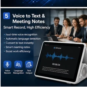 Professional Language Translator 10.1 Inch Dual Screen AI Translation 165 Languages Voice Recorder Android 15