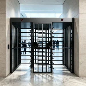 Smart Turnstile Gate Real Time Flow Control Palm Vein Recognition for Office Building Complex Projects