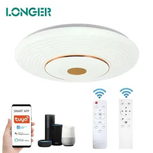Smart Tuya APP Hotel Led Light Remote Control Dimmable RGB CeiIing Light for Bedroom