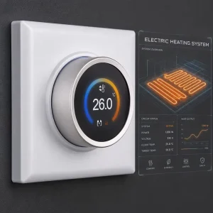 Smart Tuya WiFi Zigbee 1.28 Inch TFT Knob Thermostat Dry Contact Controller for Electric Floor Heating Water Heating Gas Boiler