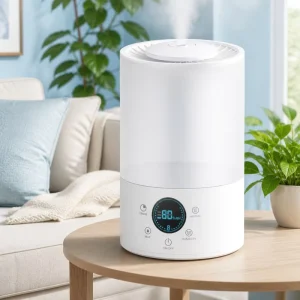 Smart Ultrasonic Humidifier with Humidity Sensor Auto Constant Humidity Purify LED Display 4L Tank for Nursery Living Room