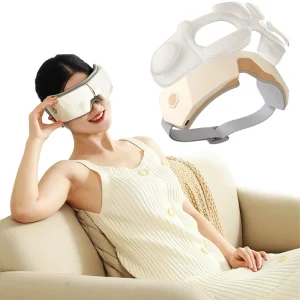 Smart Vibration Massage Relaxing Eye Care Device Hot Compress Eye Massager With Air Pressure