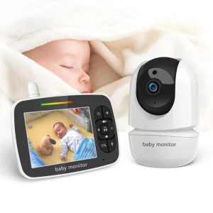Smart Video Baby Monitor Camera Full HD Night Vision Two-way Talk Digital Zoom Temperature Detection 3.5″ Screen