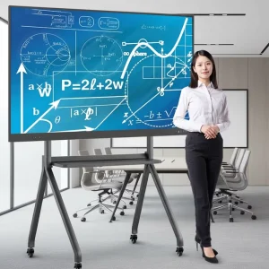 Smart Video Conference Board 4K Camera Mic Array AI Noise Reduction Dual System Android Windows Team Zoom Compatible for Office