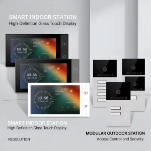 Smart Video Door Phone with Touch Screen Monitor 1080P Motion Detection & Intercom for Home Security