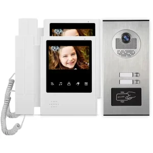 Smart Video Intercom Doorbell System IP65 Waterproof 720P Resolution 1 Outdoor Camera Multi screen Indoor (2 4 6 8 10 12