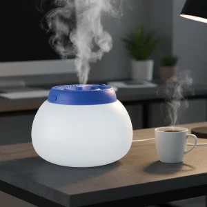 Smart Warm Mist Vaporiser with Intelligent Flow Control Auto Shut-off Safe Steam Humidifier for Baby Room