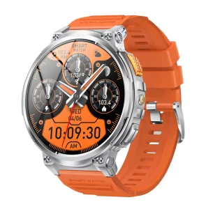 Smart Watch 1.53 TFT Compass Flashlight BT Call Health Monitor Heart Rate SpO2 Sleep Tracker 400mAh Battery IP68 FitCloudPro