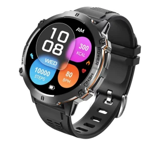 Smart Watch GPS Call 1.56 Inch AMOLED Fitness Tracker Heart Rate Blood Pressure Sleep 107 Sport Modes 3ATM Waterproof