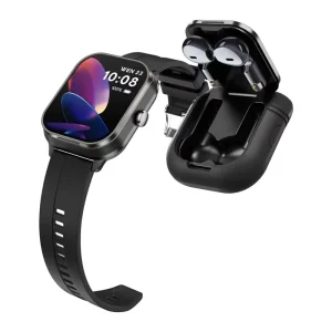 Smart Watch Square TFT Sleep Tracker TWS Call 2in1 Earphones APP Control Sports BT Call