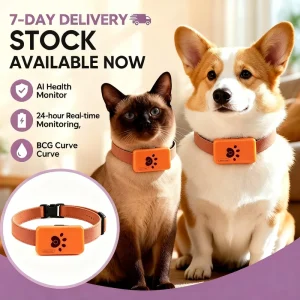 Smart Wearable Pet Tracker AI Health Monitoring 24H Real time GPS Tracking IP67 Waterproof Bluetooth AGPS LBS Navigator Stock