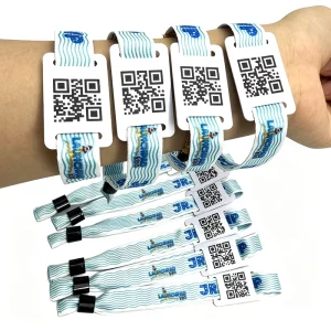 Smart Wearable Wristband Card NFC RFID + QR Code Dual Tech for Events Access Control & Identification